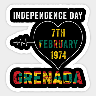 Grenada 50th Independence Day Grenadian Pride Grenada Flag Sticker